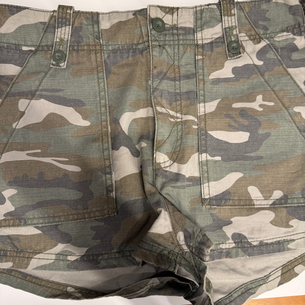 FP Movement by Free People Green Camouflage Cargo Shorts